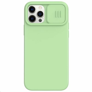 Nillkin CamShield Silky Magnetic Silikonový Kryt pro iPhone 12/12 Pro 6.1 Matcha Green