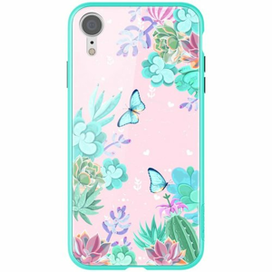 Nillkin Floral Hard Case Green pro iPhone XR