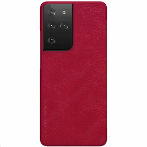 Nillkin Qin Book Pouzdro pro Samsung Galaxy S21 Ultra Red