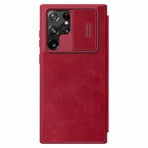 Nillkin Qin Book PRO Pouzdro pro Samsung Galaxy S22 Ultra Red