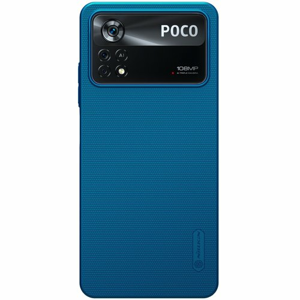 Nillkin Super Frosted Zadní Kryt pro Xiaomi Poco X4 Pro 5G Peacock Blue