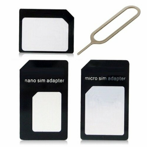 Noosy Adaptér pro Micro a Nano SIM karty 3v1 čierne (EU Blister)