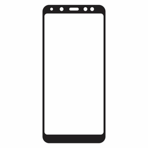 Ochranné 3D Q sklo Samsung Galaxy A8 2018 - čierne