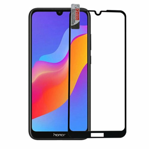 Ochranné Q sklo Honor 8A čierne, fullcover, full glue