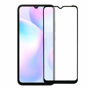 Ochranné sklo 5D Ceramic Xiaomi Redmi 9/9A/9C/9AT/A1/A1+, celotvárové - čierne