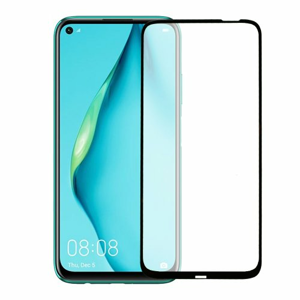 Ochranné sklo 5D Glass 9H Huawei P40 Lite celotvárové - čierne (full glue)