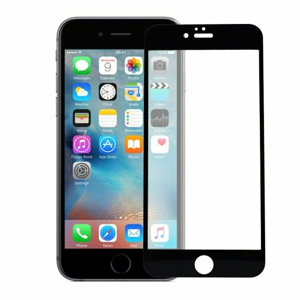 Ochranné sklo 5D Glass iPhone 6/6s celotvárové - čierne (full glue)