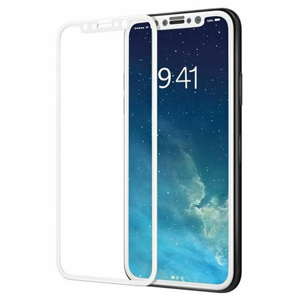 Ochranné sklo Glass Pro+ 9H 5D iPhone X/XS/11 Pro celotvárové - biele