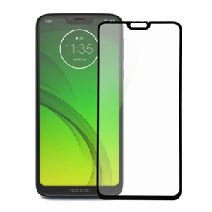 Ochranné sklo Q Moto G7/G7 Plus celotvárové - čierne (full glue)