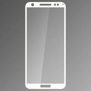 Ochranné sklo Q sklo Huawei Y6 Prime 2018 biele, fullcover, 0.33mm
