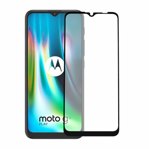 Ochranné sklo Q sklo Motorola G9 Play/E7 Plus/E7 celotvárové - čierne (full glue)