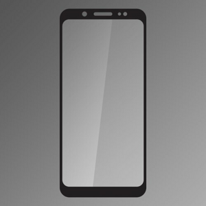 Ochranné sklo Samsung Galaxy A6 Plus čierne, fullcover, 0.33mm Qsklo