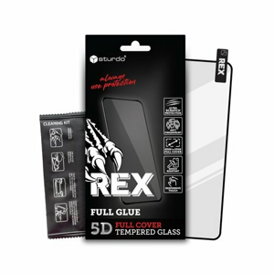 Ochranné sklo Sturdo Rex Motorola Moto G13/G23/G53, celotvárové - čierne