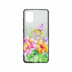 Plastové puzdro Samsung Galaxy A51 kvetinový vzor 2