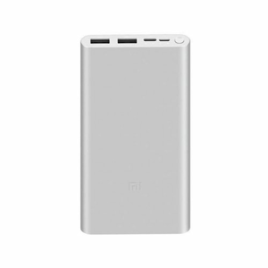 Power Bank Mi 10000mAh 18W Fast Charge 3 Strieborný