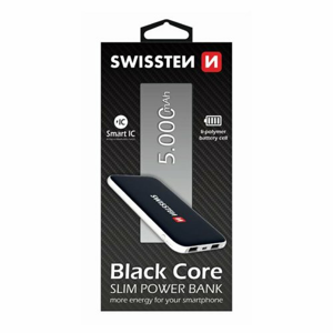 Power Bank Swissten Black Core 5000mAh Čierny