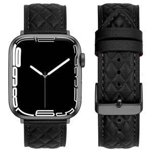 PROTEMIO 67657
LATTICE BAND Kožený remienok pre Apple Watch SE / SE 2022 / SE 2023 (40mm) čierny