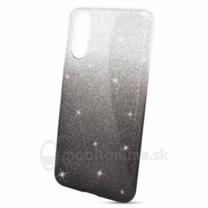 Puzdro 3in1 Shimmer TPU Huawei P20 - strieborno-čierne