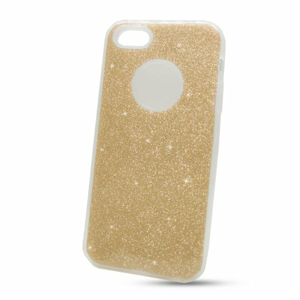 Puzdro 3in1 Shimmer TPU iPhone 5/5s/SE - zlaté