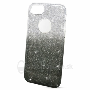 Puzdro 3in1 Shimmer TPU iPhone 7/8 - čierno-strieborný