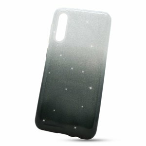 Puzdro 3in1 Shimmer TPU Samsung Galaxy A30s A307/A50 A505 - strieborno-čierne