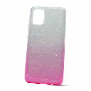 Puzdro 3in1 Shimmer TPU Samsung Galaxy A51 A515 - strieborno-ružové