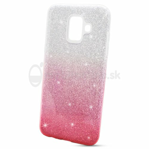 Puzdro 3in1 Shimmer TPU Samsung Galaxy A6 A600 - strieborno-ružové