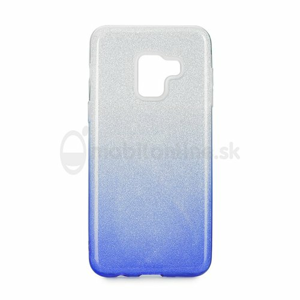 Puzdro 3in1 Shimmer TPU Samsung Galaxy A8 A530 2018 - modro-strieborné