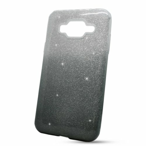 Puzdro 3in1 Shimmer TPU Samsung Galaxy J3 J320 2016 - strieborno-čierne