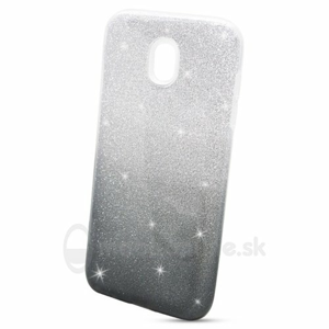 Puzdro 3in1 Shimmer TPU Samsung Galaxy J5 J530 2017 - strieborno-čierne