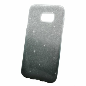 Puzdro 3in1 Shimmer TPU Samsung Galaxy S7 Edge G935 - čierno-strieborné