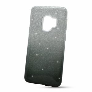 Puzdro 3in1 Shimmer TPU Samsung Galaxy S9 G960 - strieborno-čierne