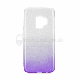 Puzdro 3in1 Shimmer TPU Samsung Galaxy S9 G960 - strieborno-fialové