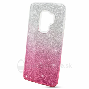 Puzdro 3in1 Shimmer TPU Samsung Galaxy S9 Plus G965 - strieborno-ružové