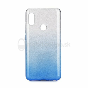 Puzdro 3in1 Shimmer TPU Xiaomi Redmi Note 5 - strieborno-modré