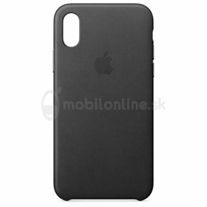 Puzdro Apple iPhone X Leather MQTD2ZM/A - black