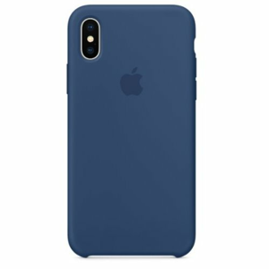 Puzdro Apple Silicone Case iPhone X Blue Cobalt