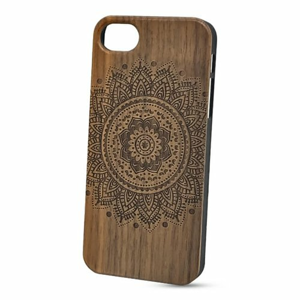 Puzdro Authentic Wood iPhone 5/5s/SE Mandala - orech