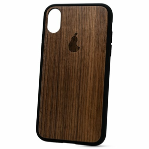 Puzdro Authentic Wood iPhone XR Hruška - orech