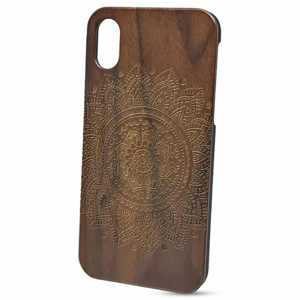Puzdro Authentic Wood iPhone X/XS Mandala - orech