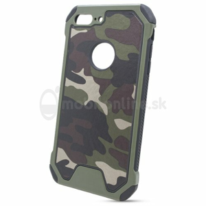 Puzdro Camouflage Army TPU Hard iPhone 7 Plus - zelené
