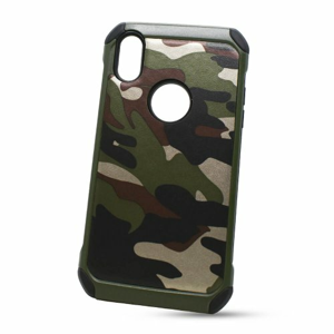Puzdro Camouflage Army TPU Hard iPhone XR - zelené