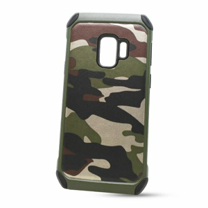 Puzdro Camouflage Army TPU Hard Samsung Galaxy S9 G960 - zelené