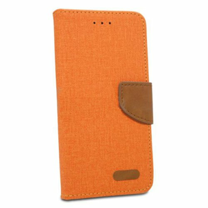Puzdro Canvas Book Xiaomi Redmi 6 - oranžové