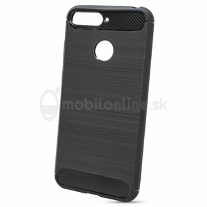 Puzdro Carbon Lux TPU Huawei Y6 2018 - čierne