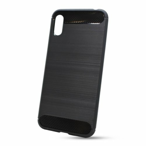 Puzdro Carbon Lux TPU Huawei Y6 2019 (no fingerprint) - čierne