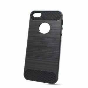 Puzdro Carbon Lux TPU iPhone SE 2020 - čierne