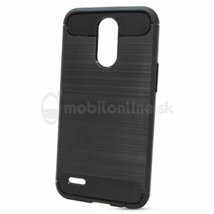 Puzdro Carbon LUX TPU LG K10 2017 M250n - čierne