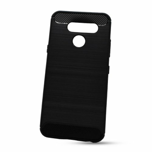 Puzdro Carbon Lux TPU LG Q60 - čierne