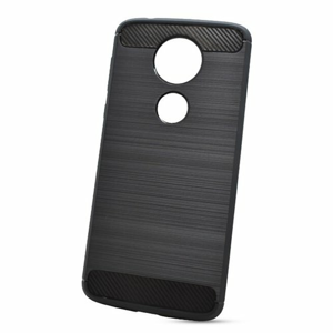 Puzdro Carbon Lux TPU Moto E5 Plus - čierne